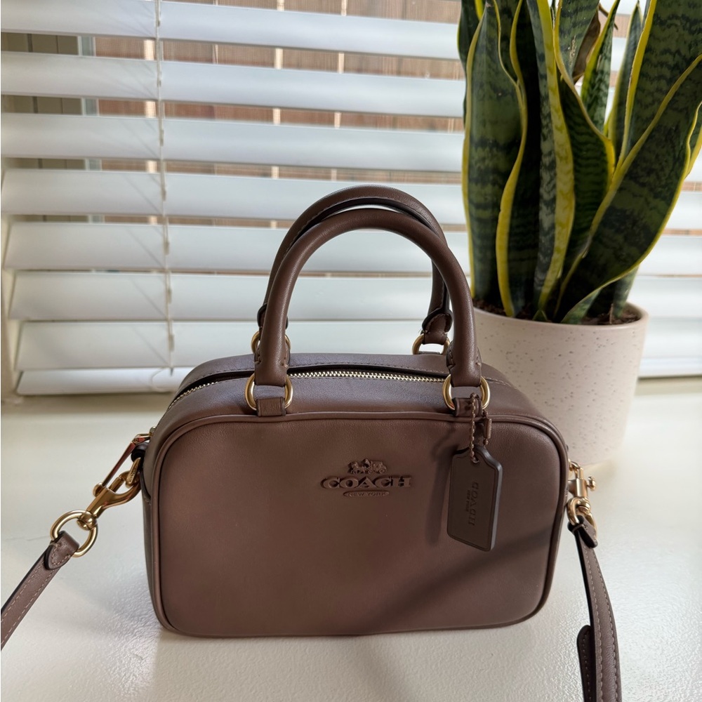 Coach Tan Leather Crossbody Bag